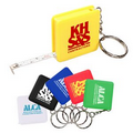 Square Tape Measure Key Chain